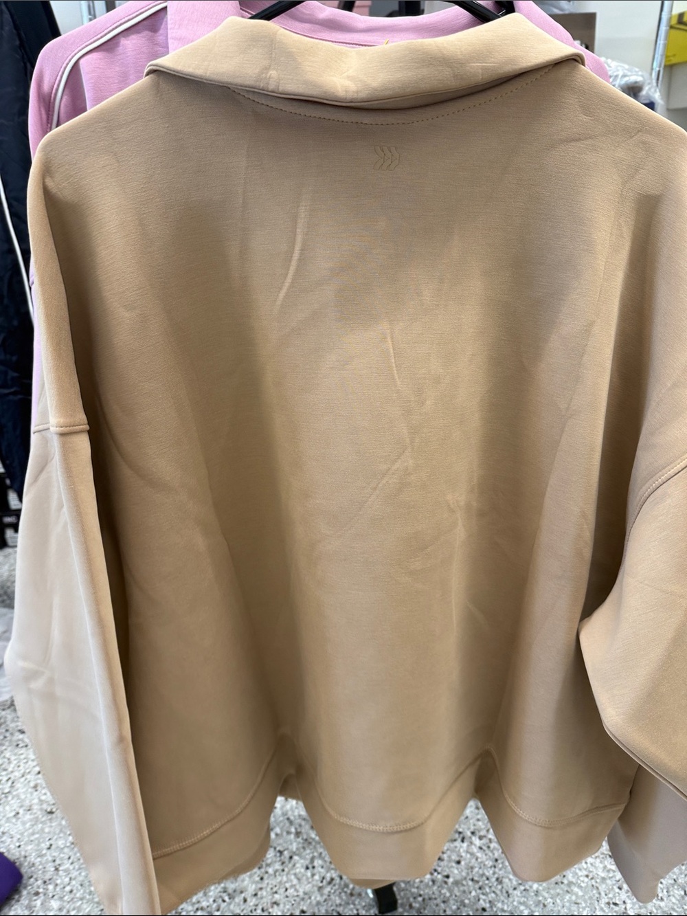 all in motion Tan Open V-Neck Pullover NWT - Picture 7 of 10